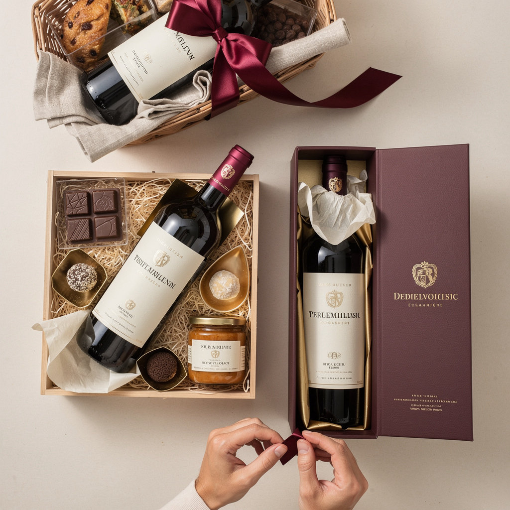 Empório Grand Vinho presentes sofisticados com vinhos premium em embalagem elegante para ocasiões especiais
