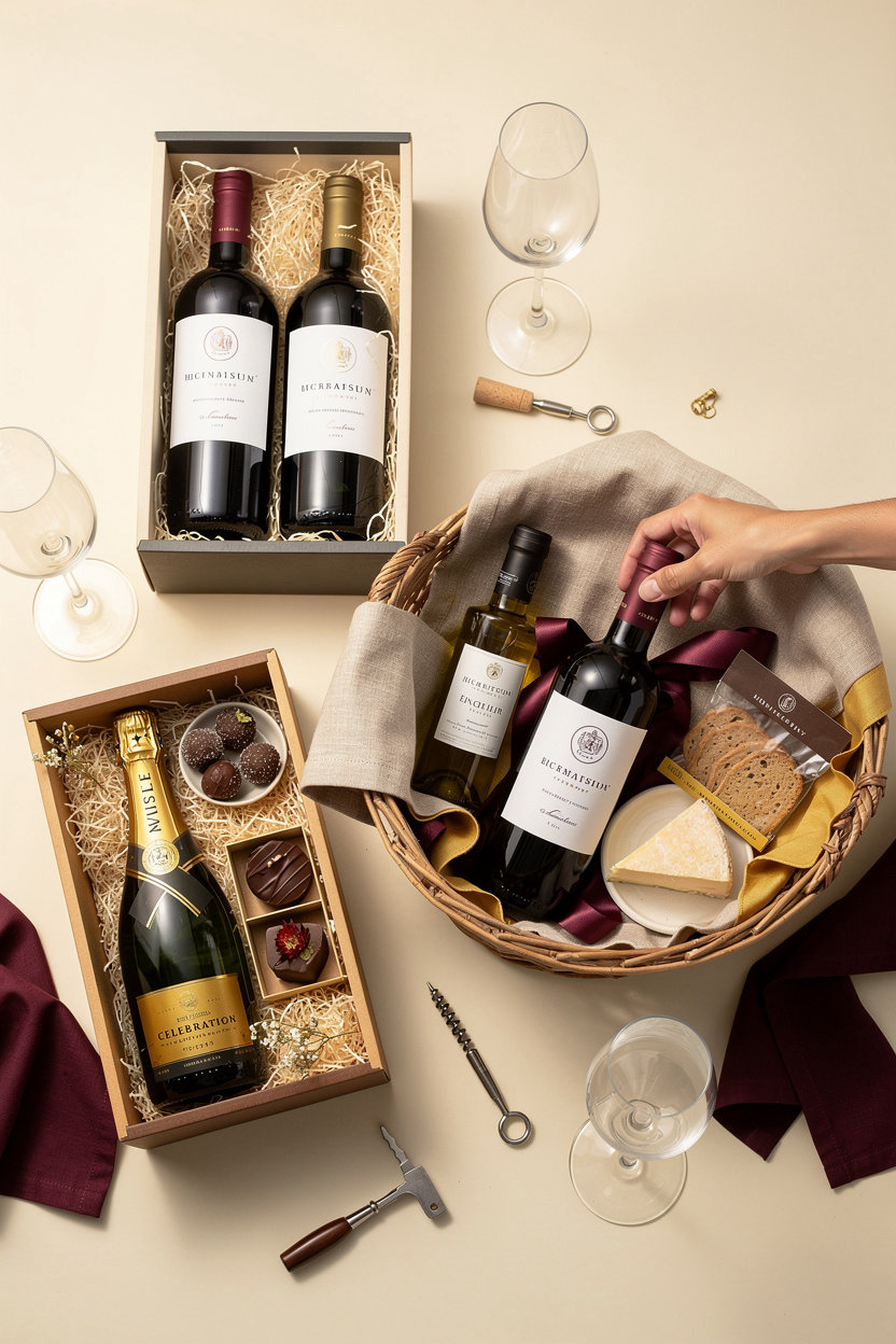 Empório Grand Vinho kits e cestas gourmet com vinho, chocolate e produtos premium