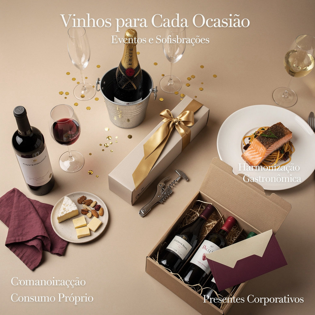Empório Grand Vinho seleção de vinhos para cada ocasião - tintos, brancos, rosés e espumantes